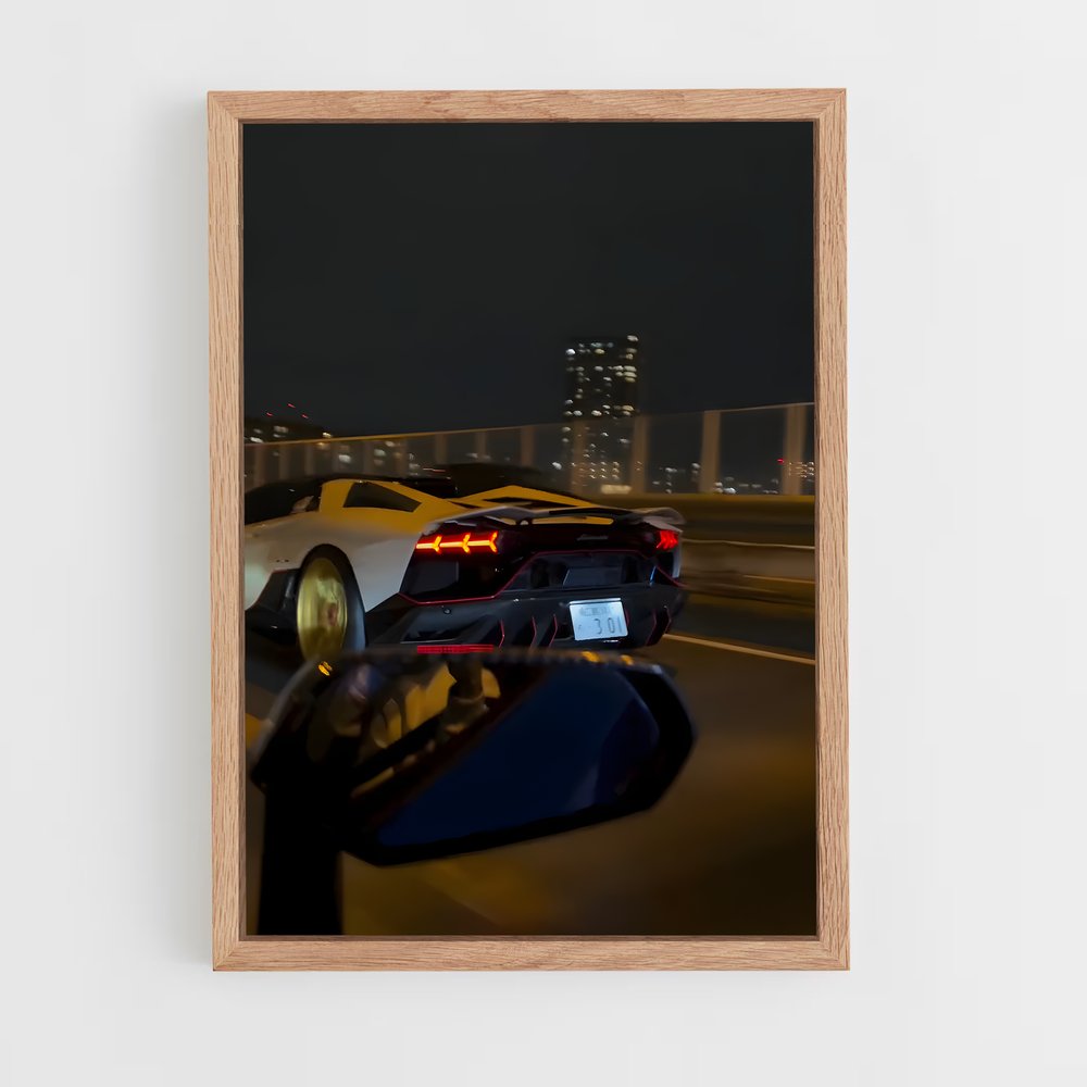 Poster Aventador svj autoroute – affiche Lamborghini (vue 4)